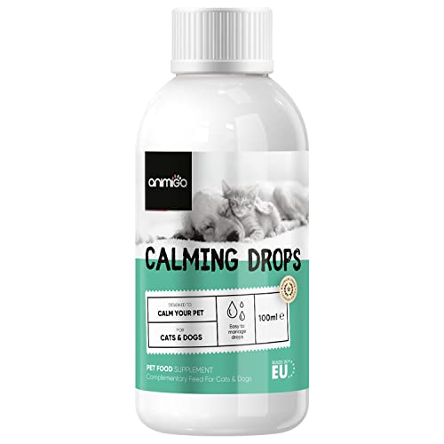 Animigo Calming Drops For Dogs & Cats 100ml Dog Calming Drops Dog