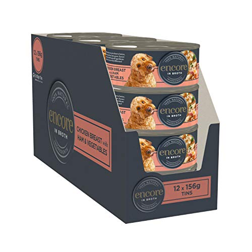 Encore 100 Natural Wet Dog Food, Chicken Breast with Ham and Vegetable