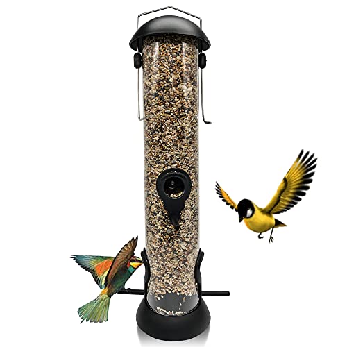 HomeEd Hanging Bird Feeders for Small Birds Wild Bird Seed Feeder