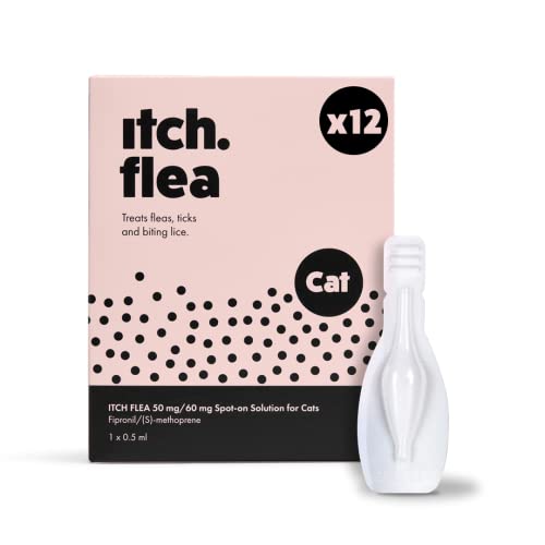 Itch Flea Treatment SpotOn Solution for Cats Kills Fleas, Lice