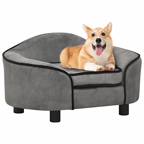 Pet Sofa, Dog Sofa Couch Dog Settee Dog Cat Bed Lounger Dog Sofa Grey